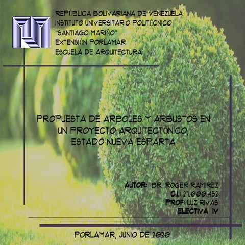 Presentacion roger ramirez_-_electiva_4_-_arboles_y_arbustos_-
