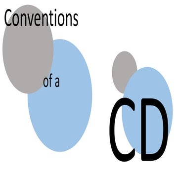 Conventions of a CD.