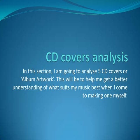 CD Covers Analysis