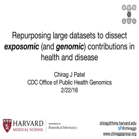Repurposing large datasets to dissect exposomic (and genomic) contributions i...