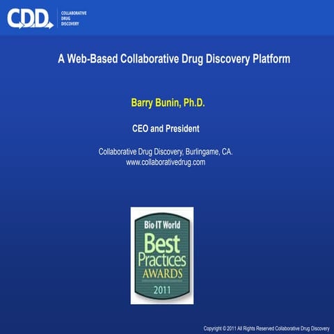 Cdd collaborative molecular registration and sar database
