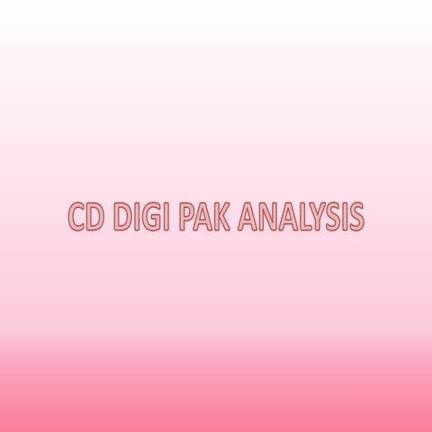 Cd digi pack analysis of Katy perry