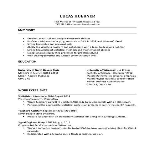lucas huebner resume 6.22.15 pdf | PDF