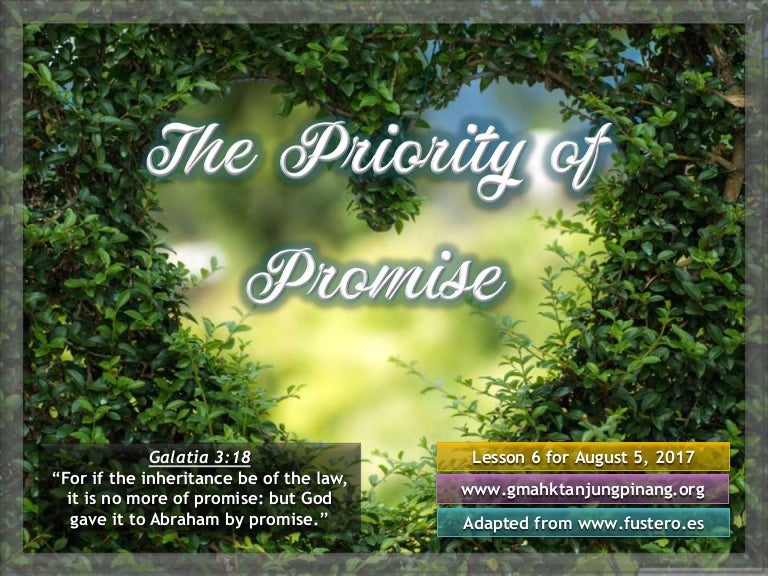 Sabbath School Lesson 6 3rd Quarter Of 17