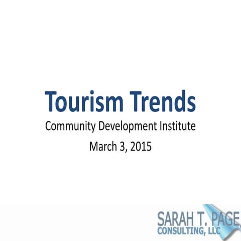 Tourism Trends