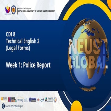 Police Report Writing | PPT