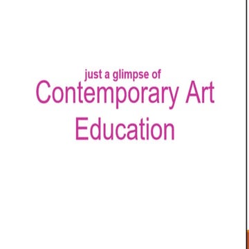 C Different Contemporary Art Techniques Pptx