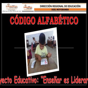 CÓDIGO ALFABÉTICO 2016 con el propósito de Identifican fundamentos y aportes ...