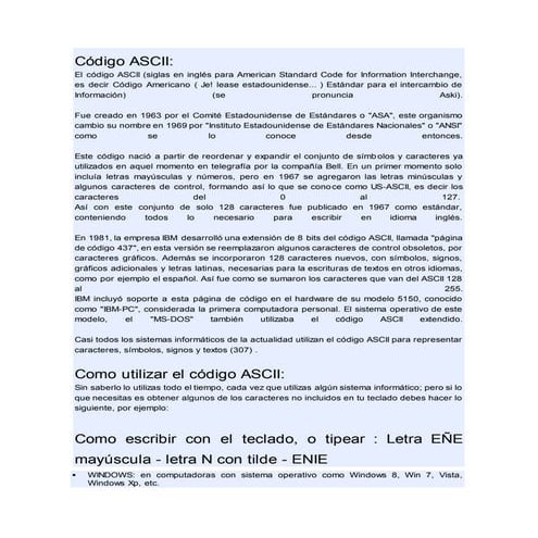 Código ascii