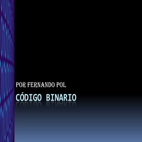 Código binario | PPTX