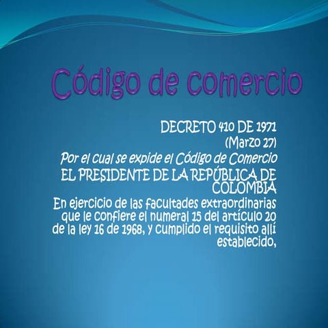 Código de comercio