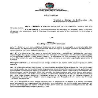 Código de edificações do município ...