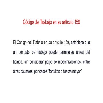 Código del Trabajo en su artículo 159.pptx