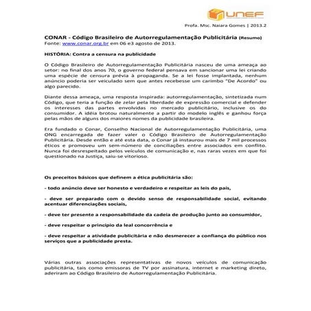 Código de ética   conar