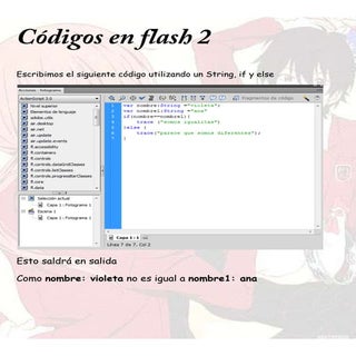 Códigos en flash 2