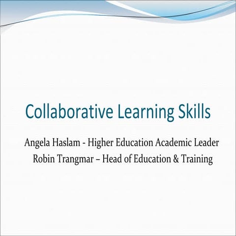 Collaborative Learning Skills
