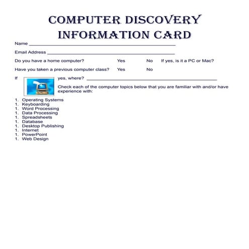 Cd info card ms | DOC