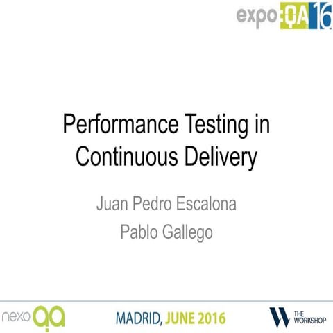Performance Testing in Continous Delivery