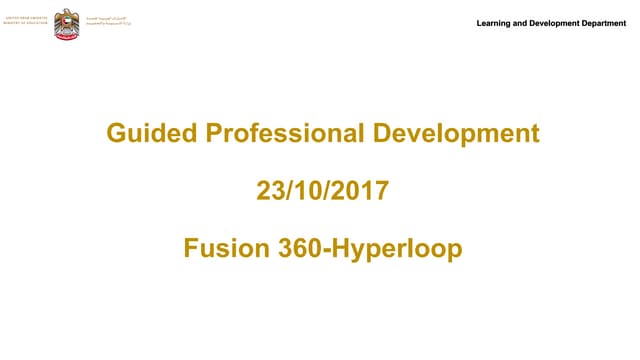 Cdi pd fusion 360 hyperloop