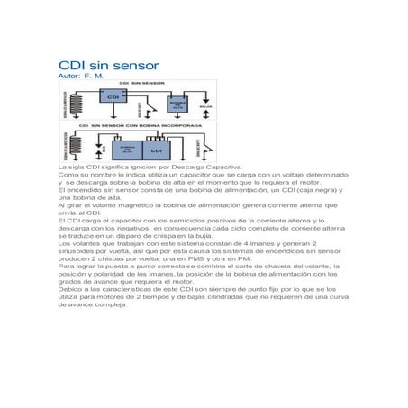 Cdi sin sensor | DOCX