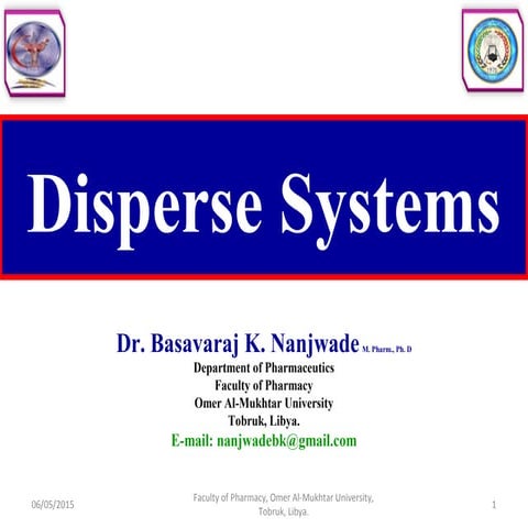 Disperse systems | PPT