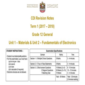 Cdi t1 12_gen_unit1&amp;2_revision_notes_eot