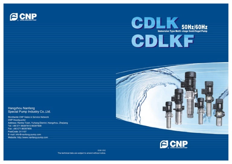 Cdlk Immersion Type Multistage Centrifugal Pump