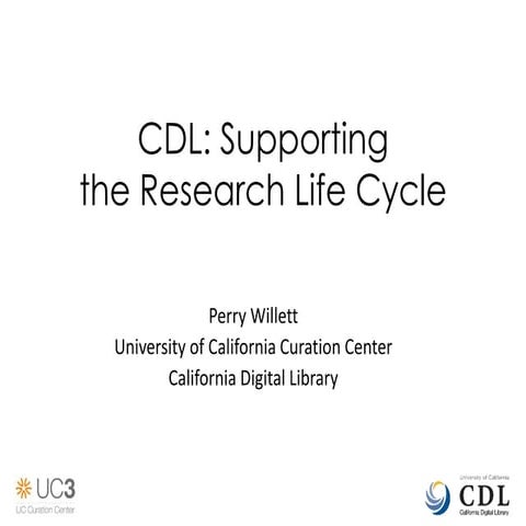 CDL research lifecycle