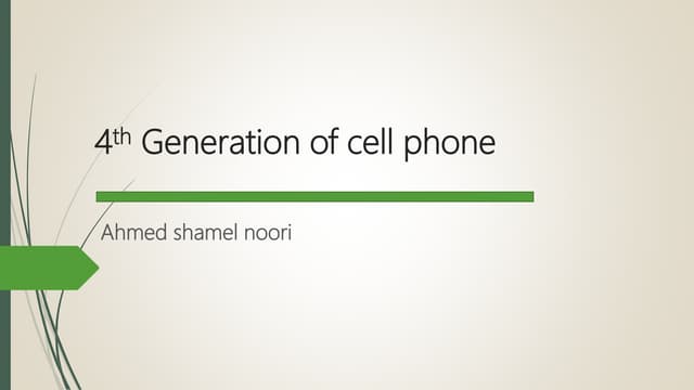 GSM & CDMA & OFDM