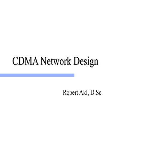 Cdm anetworkdesign