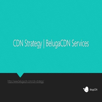 Cdn Strategy - BelugaCDN Services
