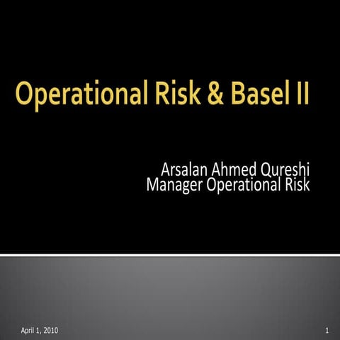 Operational Risk Management