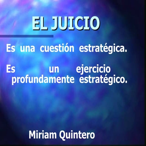 el juicio