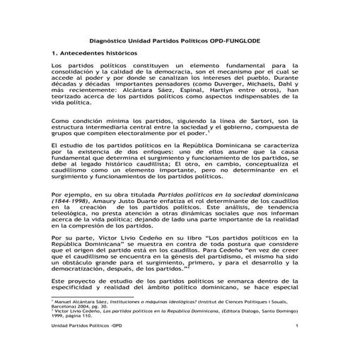 Panorama Partidos Políticos | PDF