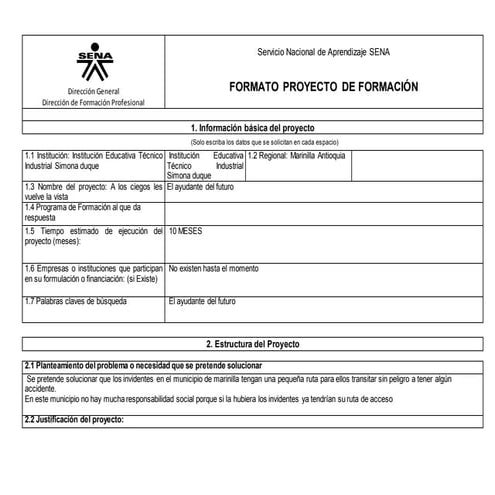 formato sena | DOCX