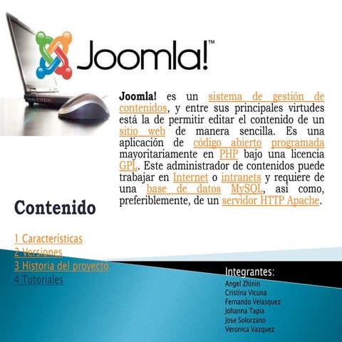 C:\documents and settings\administrador\escritorio\presentacion joomla