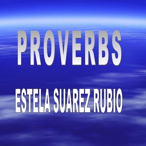 proverbs | PPT