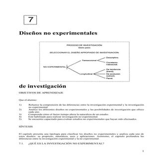 Diseños no experimentales