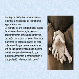 la mentira
