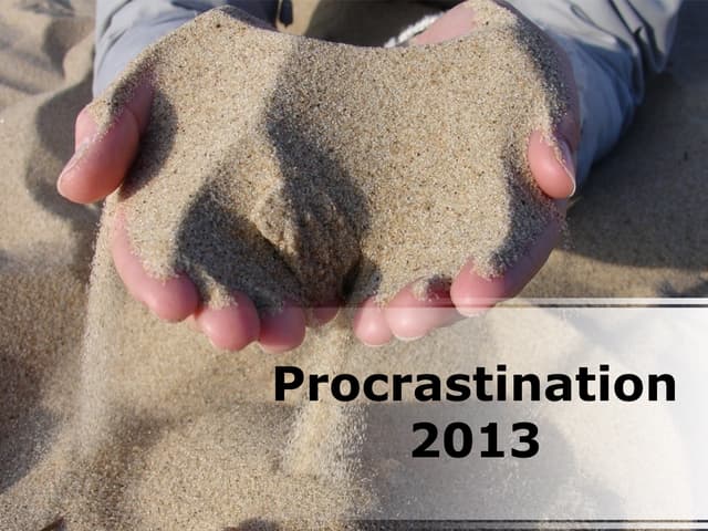 Procrastination PowerPoint PPT Content Modern Sample