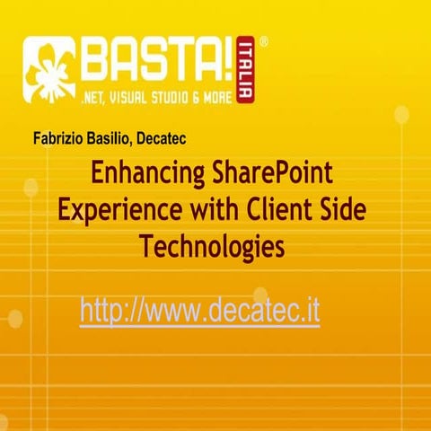 Introduzione a sharepoint | PPTX