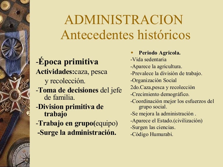 HISTORIA DE LA ADMINISTRACION