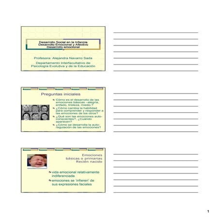 EL DESARROLLO DE LAS EMOCIONES