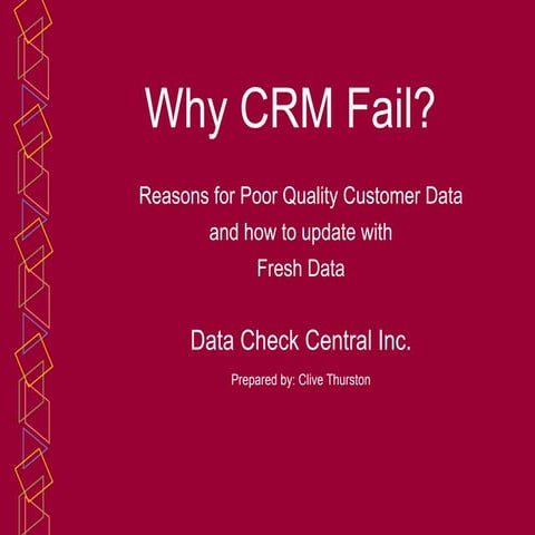 How to get Sound Customer Data for CRM