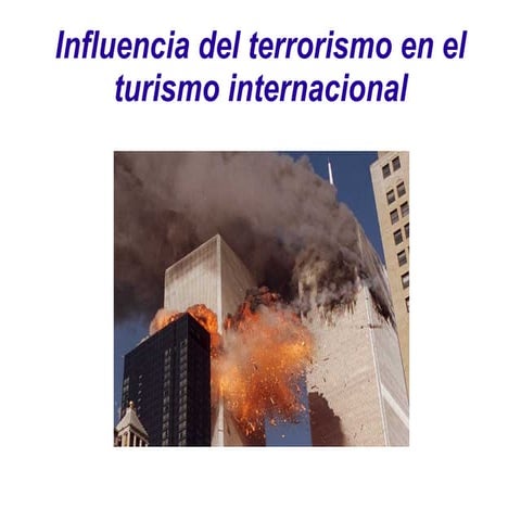La influencia del terrorismo en el turismo internacional