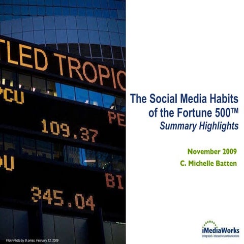 The Social Media Habits of the Fortune 500