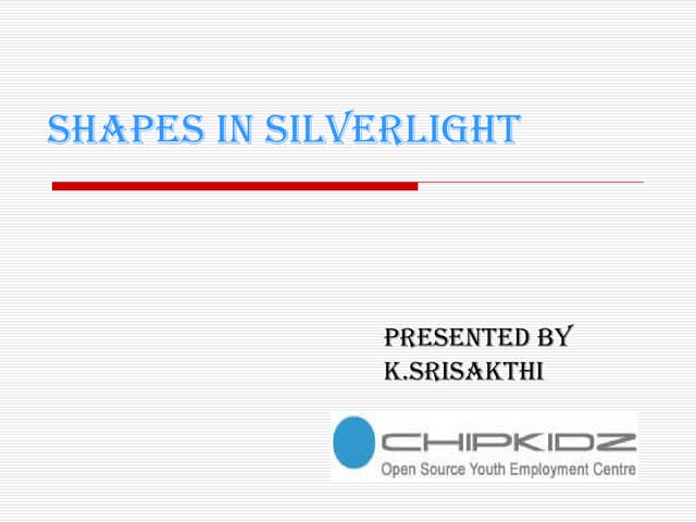 Shapes in Silverlight