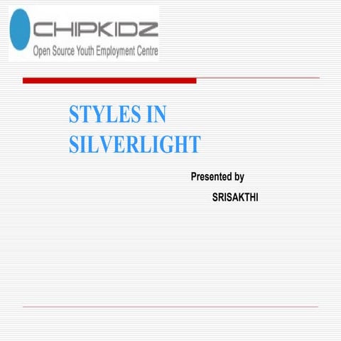 Styles in Silverlight