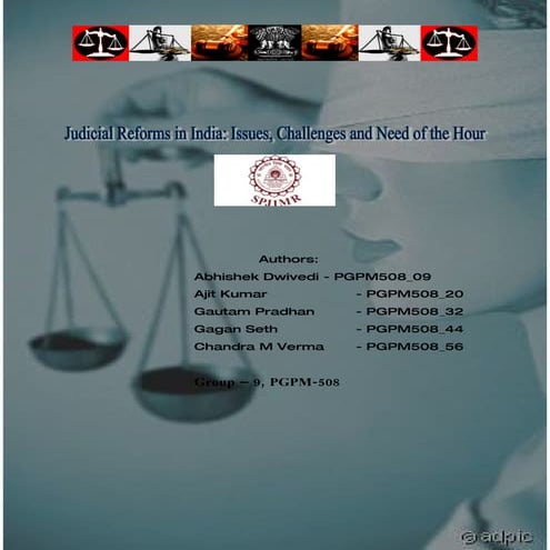 Judicial Reforms in India