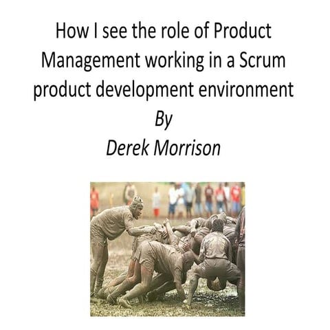 How I see the role of Product Management